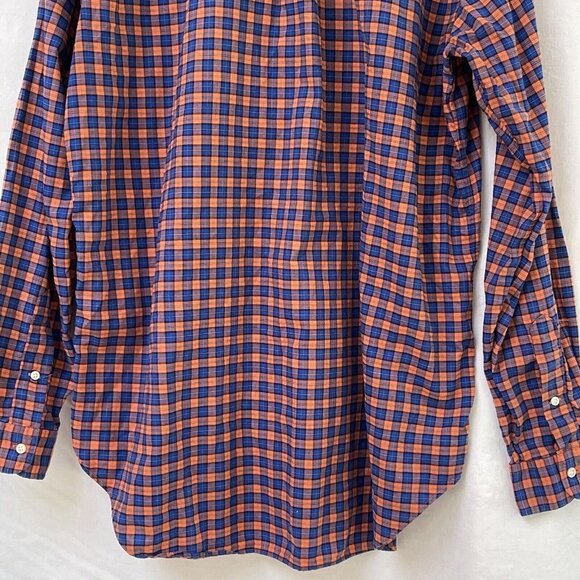 Ralph Lauren Check Button Down Shirt Mens Large Tall Church Wedding Dress Shirt - Picture 8 of 13
